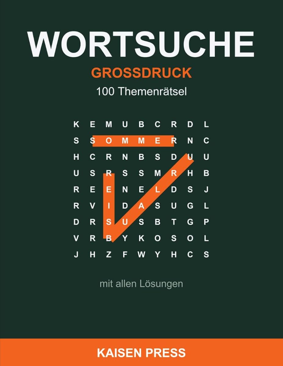 Wortsuche Großdruck — 100 Themenrätsel mit Lösungen