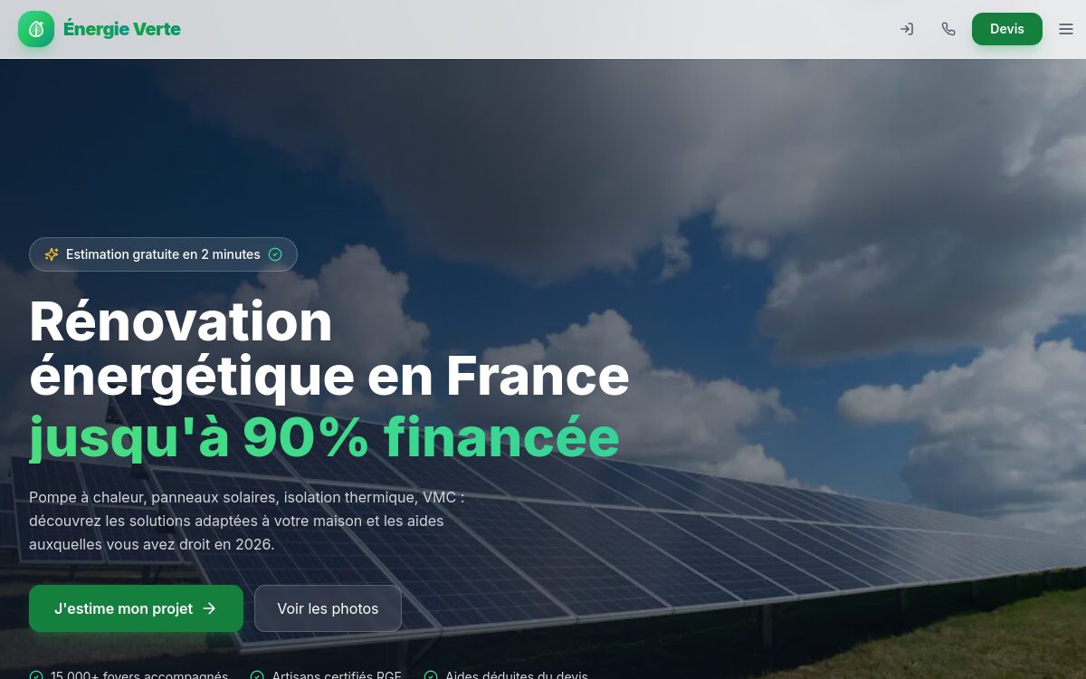 Aperçu — Énergie Verte France